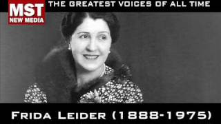 100 Greatest Singers FRIDA LEIDER [upl. by Bea575]