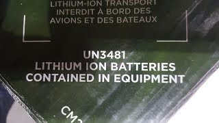 Lithium Battery ion or metal Packed in Equipment by Ground Within the US [upl. by Ellenohs786]