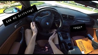 E46 M3 Street Drift POV [upl. by Fidellas248]