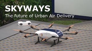 Skyways drone  first flight demonstration [upl. by Archaimbaud674]