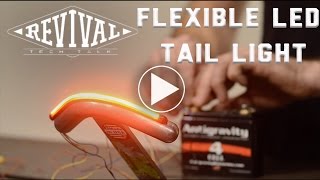 Flexible Brake and Turn Signal LED  Revival Cycles Tech Talk [upl. by Narud]