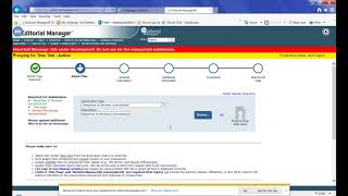 Authors Revised Manuscript Submission Editorial Manager [upl. by Oigroig]