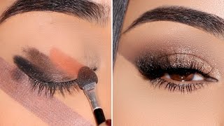 How To 5 Minute Quick Bronze Smokey Eye [upl. by Aibara874]