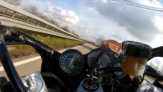 Yamaha FZR600R top speed [upl. by Binky465]