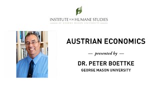 Austrian Economics  Peter Boettke [upl. by Yci]