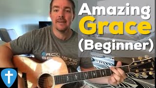 Amazing Grace  Beginner Guitar Lesson  Matt McCoy [upl. by Anirba]