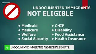 VERIFY Undocumented immigrants and federal benefits [upl. by Chappelka]