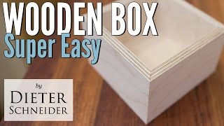 Building a Wooden Box Super Easy and table saw kickback [upl. by Vallo]