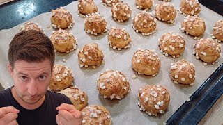 CHOUQUETTES GARNIES A LA CRÈME 👨‍🍳 [upl. by Eras25]