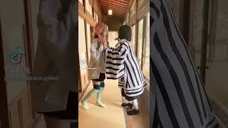 Obanai x Mitsuri Cosplay Kimetsu No Yaiba 鬼灭之刃 TikTok [upl. by Ihdin]