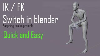 Quick and Easy FKIK Switch Snapping enabled BLENDER 3d [upl. by Leanne531]