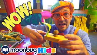 Blippi besucht ein Wissenschaftliches Museum  Kinderlieder und Cartoons   Moonbug Kids Deutsch [upl. by Nohsid413]