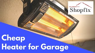 Cheap Heater for Garage  Comfort Zone Radiant Heater Review [upl. by Lewes]