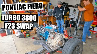 F23 5 Speed Rebuild and swap for Turbo 3800 Fiero Drag Build [upl. by Tung278]