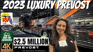 25 Million LUXURY PREVOST 2023 Marathon Coach Walkthrough and Tour  4K [upl. by Rosalynd984]