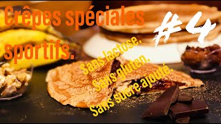 4 Kéfir de lait  Recette crêpes spéciales sportifs [upl. by Nosaj862]