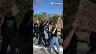 Réforme des retraites  à Manosque le cortège sélance [upl. by Shargel]