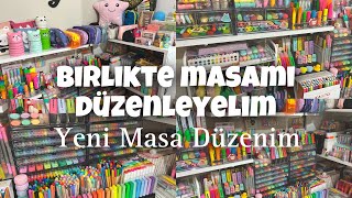 Yeni organizerim 😍  Birlikte masamı düzenleyelim  Çalışma masası 🩷  mycolorbloq 🥳 [upl. by Rayburn]