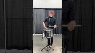 Gabriel Renner on YouTube Live Clip 2 drumline drumcorps snaredrumsolo [upl. by Uol]