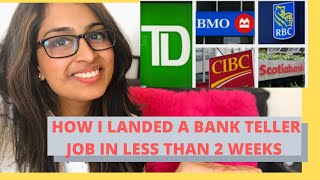 How I Landed A Bank Job in Canada As An international Student In 2 Weeks  What Worked For Me [upl. by Jodee244]