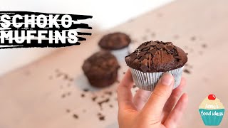 Saftige Schokomuffins mit flüssigem Kern  Nutella Muffins  Anna´s food ideas [upl. by Adnalue316]