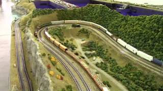 Liberty National Z Scale Model Train Layout Mable MN 2017 [upl. by Hashim864]