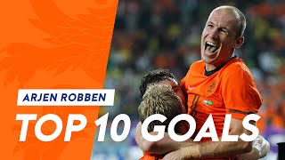 Arjen Robben  Top 10 goals in Oranje [upl. by Kinnon752]