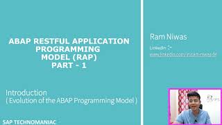 Introduction to ABAP RESTful Application Programming  RAP  Part 1 [upl. by Llewsor]