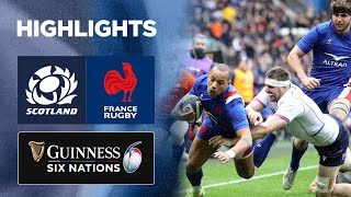 Scotland v France  Match Highlights  2022 Guinness Six Nations [upl. by Enajharas20]