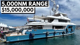 15M 2022 CdM DARWIN 106 quotUPTIGHTquot Expedition Sportfisher Explorer Long Range SuperYacht Tour [upl. by Spearing702]