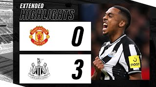 Manchester United 0 Newcastle United 3  Carabao Cup Highlights [upl. by Paske]