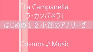 La Campanella冒頭部のみ ラ・カンパネラ 弾き方 練習方法 tutorial Liszt リスト ＜アナリーゼ①1～12小節＞CosmosMusic [upl. by Aissert130]