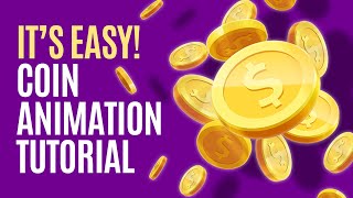 Easy After Effects Tutorial  Coin Animation [upl. by Zenger]