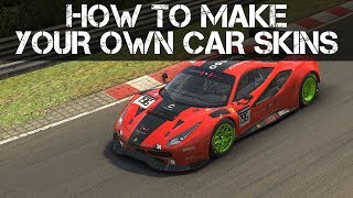 How to make Custom Liveries amp Car Skins for iRacing [upl. by Bust]