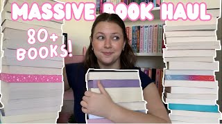 HUGE BOOK HAUL 80 books 📚💌 [upl. by Pell189]