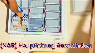 Zählerschrank montieren und zusammenbauen Hauptleitung anschließen NAR [upl. by Ettelocin45]