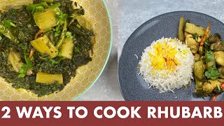 2 Quick amp Easy Rhubarb Recipes  Rawash Recipe [upl. by Ddat899]