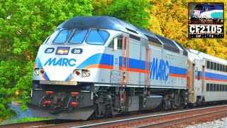 MARC Commuter Trains in Maryland [upl. by Atiuqal338]