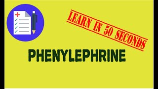 Phenylephrine  QUICK REVIEW  USES  MOA  ADVERSE EFFECT  PharmCept [upl. by Chapland4]