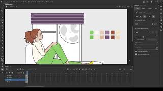 Coloring and Shading using Brush modes in Adobe Animate [upl. by Iteerp]