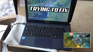 Liquid Damaged ASUS Laptop EeeBook X205TA  Trying to FIX [upl. by Odelle]