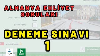 Deneme Sınavı 1  Almanya Ehliyet Sınavı Soruları [upl. by Boarer]