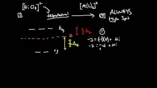 Crystal Field Stabilization Energy CFSE 5 Tetrahedral HighSpin [upl. by Seabury475]