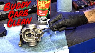 How to Clean a Carb on a Genuine Buddy Scooter [upl. by Wood34]