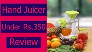 Fruit and Vegetable Hand juicer Review 2019 [upl. by Ymmik]