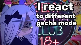 I react to different gacha mods🤯 [upl. by Ajnot]