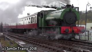 Boness and Kinneil Railway Caledonian Reunion Steam Gala 3rd November 2018 [upl. by Sidnarb]