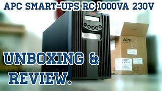 APC SmartUPS RC 1000VA 230V 1 KVA UPS Unboxing amp Review [upl. by Eugine650]