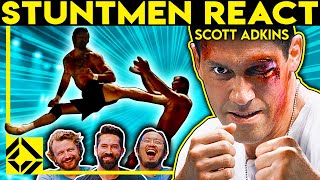 Stuntmen React to Bad amp Great Hollywood Stunts 26 ft SCOTT ADKINS [upl. by Ahcurb531]