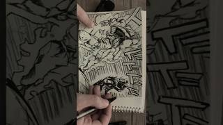 Drawing Jojos Bizarre Adventure  Jotaro vs Dio Fight 💥🤯 ASMR jojo jotaro dio drawing [upl. by Olaf]